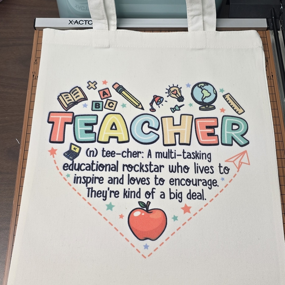 Colorful Teacher Tote Bag